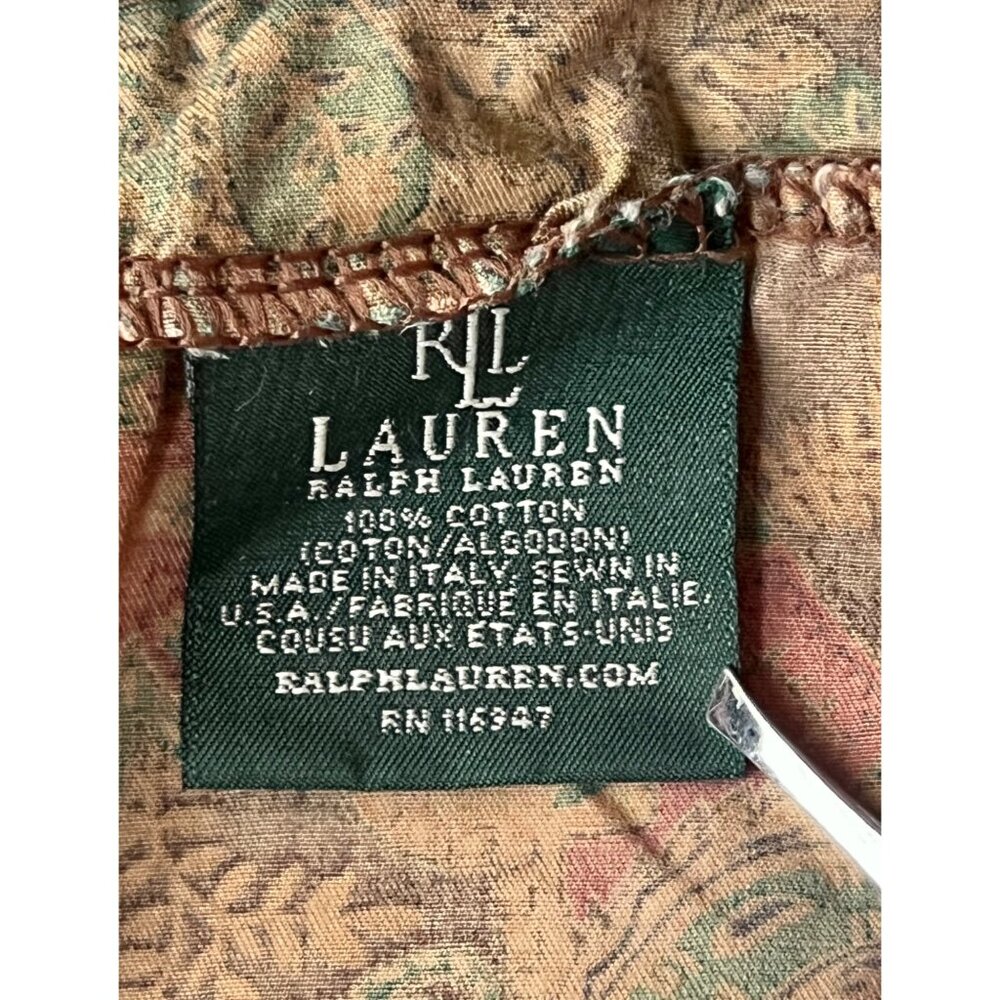 Lauren Ralph Lauren King Flat Sheet & Pillowcase Set Rue Des Artistes Cotton - Picture 9 of 12